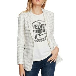 1. STATE Plaid Single Button Blazer Women's Size 6
